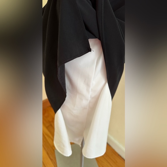 Ivy & Blu Black,White 2 Layered Sheer Light Material Round Spaghetti Straps Sz 8 - Picture 9 of 14